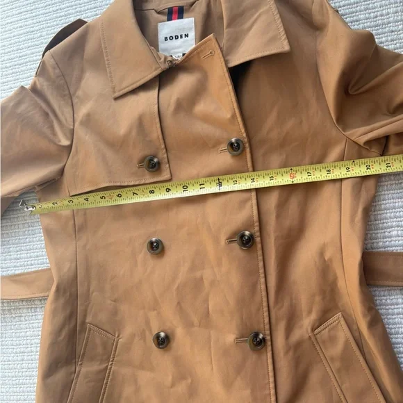 Boden Trench with Multicolor Heart and Stripes cheltenham trench 10 NWT - Picture 9 of 14